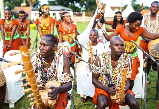 Cultural ceremony at Kasubi Tombs Uganda