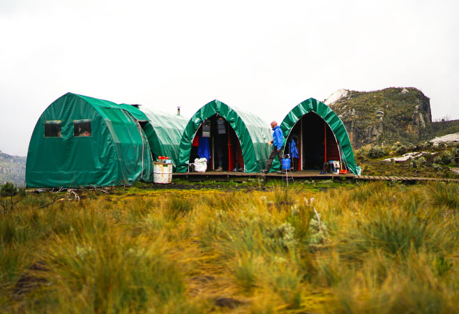 Bugata Camp in the Rwenzori Mountains