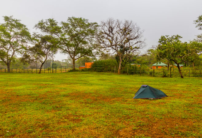 Camping site in Ziwa Rhino Sanctuary, Uganda