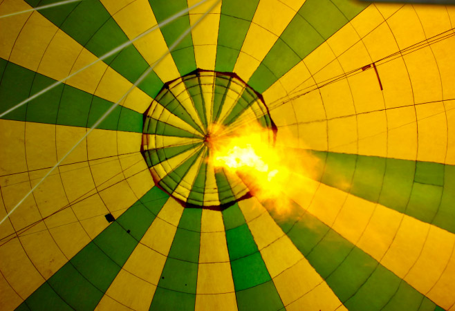 Hot air balloon in Uganda, africa Hot air balloon in Uganda, africa