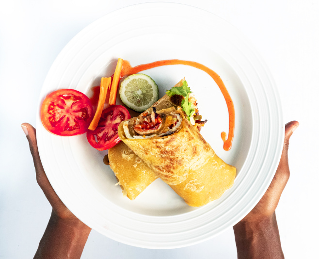Rolex wrap served in Uganda