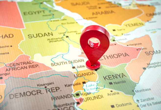Uganda map